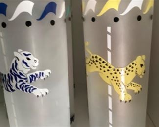 Vintage Carousel High Ball Glasses