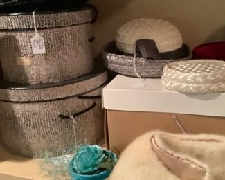 Gage Originals Snake skin hat box and More hats