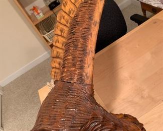 Hand Carved Eagle - Wings come off