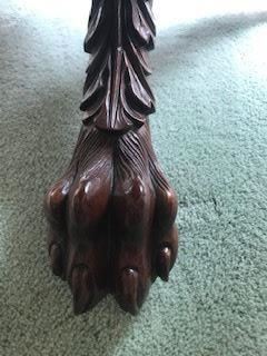 Foot Detail of American Empire drop leaf table
