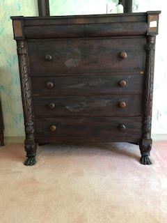 American Empire chest with two drawers over 4