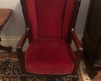 Wing Back Victorian Chair