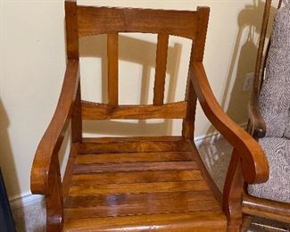 Teak side chair
