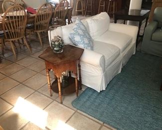 couch and end table