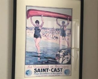 French poster  in a frame