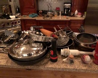 lots pot and pans