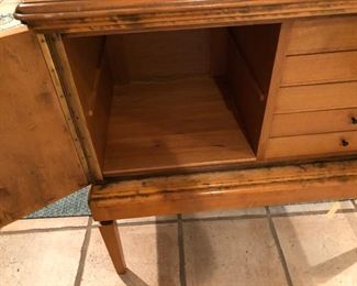 Antique Biedermeir Cabinet with draws from the 1800.