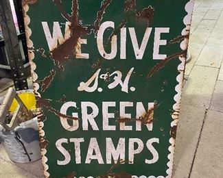 Vintage metal advertising sign