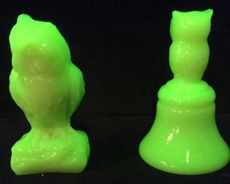 VTG. MOSSER URANIUM VASELINE OWL/BELL
