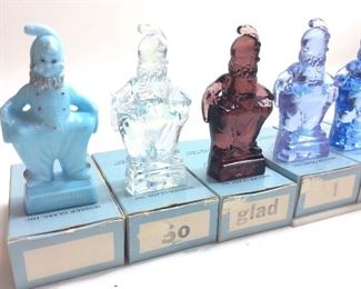 VTG. FULL SET MOSSER GLASS RAINBOW
