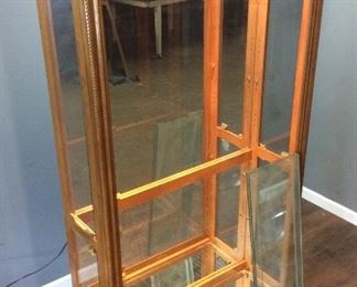 PULASKI LIGHTED DISPLAY CABINET, 4 SHELF