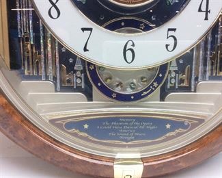 SEIKO MELODIES IN MOTION PHANTOM OF OPERA WALL CLOCK