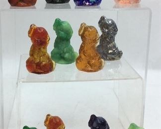12 ANTIQUE MOSSERE DOGS