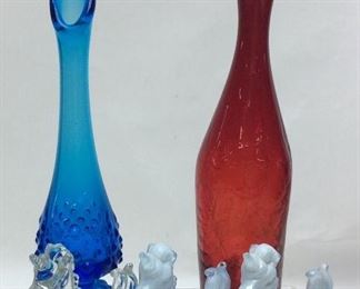 ANTIQUE VASES & MOSSER UNICORNS