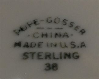 ANTIQUE POPE GOSSER CHINA