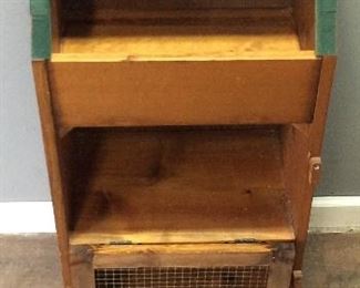 SMALL BREAD BOX WITH 2 DRAWERS