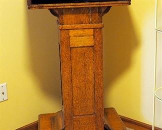 Antique Solid Wood Pulpit, 43.5"x24"x18.5"