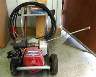 Ex-Cell DeVilbiss Gas Powered Pressure Washer With 5 HP Honda Motor, Includes Hoses And Spray Nozzle
