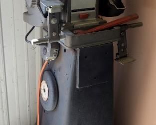 Sears And Roebuck Electric Bench Grinder On 37 Inch Metal Stand, Powers On, With Work Light