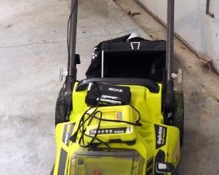 Ryobi 40 Volt Battery Powered Push Mower Model RY40108, 20 Inch, Brushless, Includes Battery And Charger
