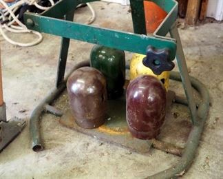 Liquid Gas Bottle Holder With Tank Caps