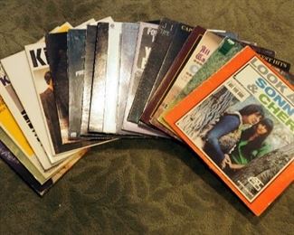 Classic Rock And Folk Music Including Peter Frampton, Easy Rider Soundtrack, Jim Croce, Gordon Lightfoot, Sonny And Cher, And More, Qty 19 Records