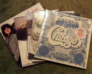 Vintage Records, Including Billy Joel's Glass Houses, Michael Jackson's Thriller, Chicago, Heart, And Blondie