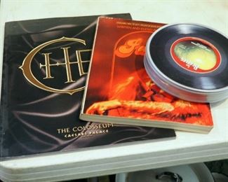 Fossil Limited Edition Beatles Watch Set In Record Tin, Janis Joplin Biographical Book, And Cher The Colosseum/Caesar's Palace Photo Book