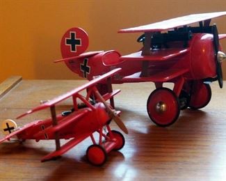 Hallmark Diecast Red Baron Triplane Models, Qty 2, Both Are Numbered