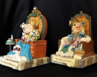 San Francisco Music Box Co "It's Good To Be King" & "It's Better To Be Queen" Music Boxes Qty 2