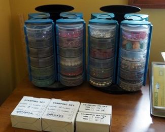 Large Assortment of Hardware, Beads, Charms, And More, Includes Organization Bins And Storage Bins