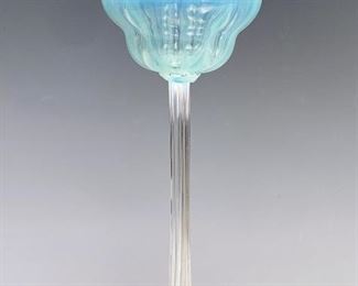 Tiffany Favrile Pastel Art Glass Wine Glass