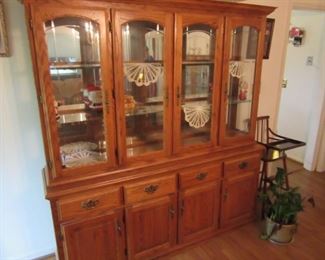 Two Piece China Cabinet