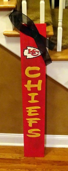 Kansas City Chiefs Custom Painted Sign