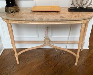 16a. Console Table w/ Stone Top (52" x 17" x 30") 
