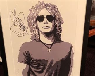 128a. Signed Bon Jovi Silkscreen (15" x 21")