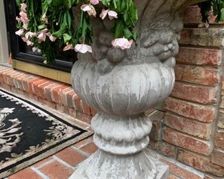 130. Pair of Cement Urns (28" x 20")