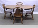 Showroom New Northern Harvest Solid Oak Dining Room Table and Chair Set With Double Leaf