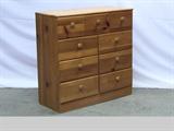 Vintage 9 Drawer Pine Dresser