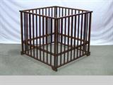 Near Mint Antique Condition Wooden Folding Playpen