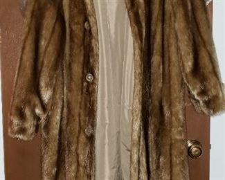 Fake Fur reversible coat-one side is a raincoat, one side is fake fur