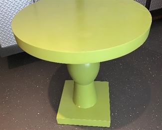 Pistachio color side table $195