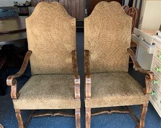 Pair of Hamilton #434 Moreux Chair with Watts of Westminster fabric - 25"x27"x51"h - Price for pair $3,800