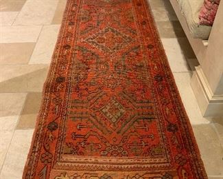 Oushak rug, Turkish, early 20th century. 16'2"x3'10" - Price $5,400