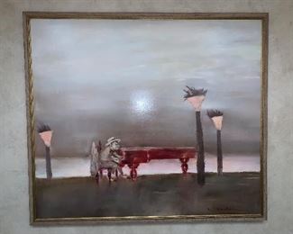 Painting, oil on canvas, signed lower right M. Tochilkin (Ukrainian, born 1958)  title unknown - 54"x64" - Price $18,000