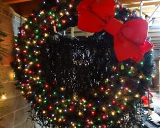 Huge outdoor holiday wreath