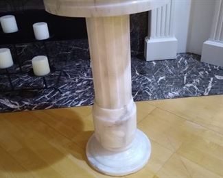 Italian marble basin plant stand