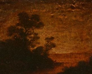 Lot 6: Attributed to Ralph Blakelock Landscape Painting