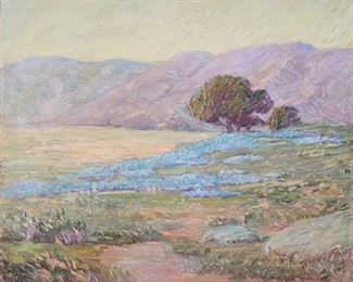 Lot 11: Edwin Munot Dawes California Landscape  Oil Painting