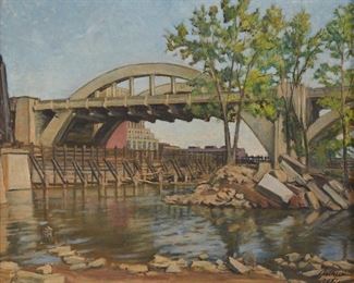 Lot 16: Arthur Allie St. Paul, Minnesota Painting on Board